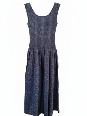 Universal Thread Navy Smocked Tank Maxi Dress